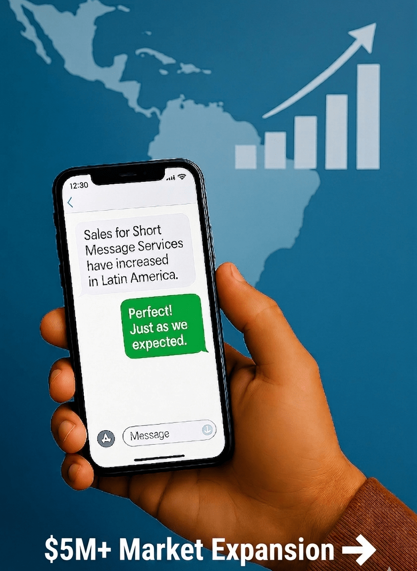 International market expansion in Latin America generating 5 million revenue and Tier 1 telecom contracts